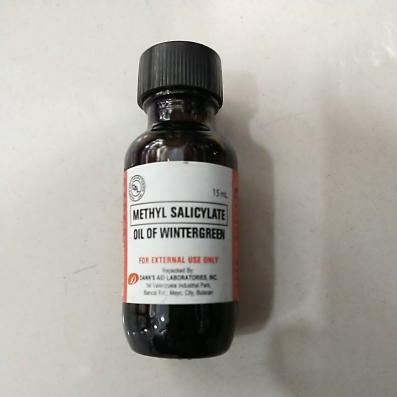 Wintergreen oil. Oil of wintergreen. Methyl salicylate. 15ml (BRAND