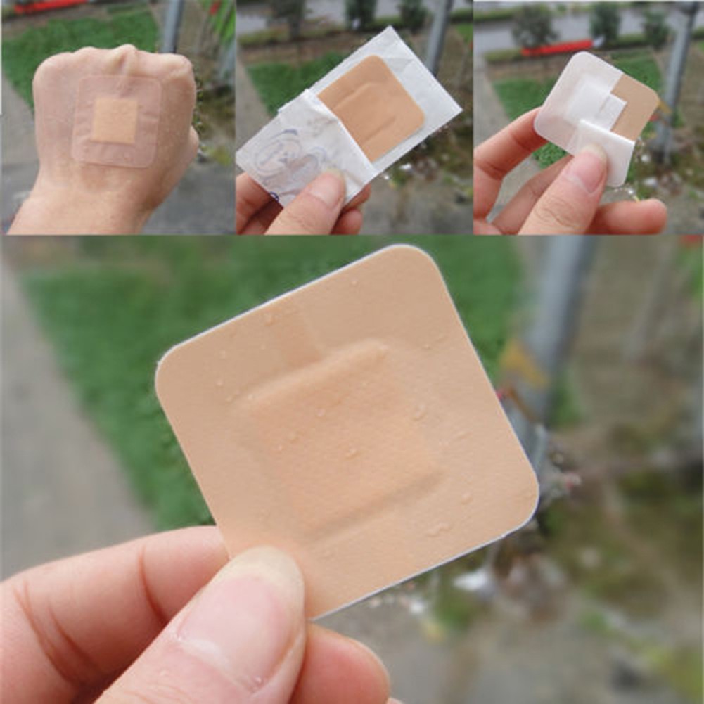 10Pcs Medical Adhesive Wound Band Square Aid Bandage Waterproof
