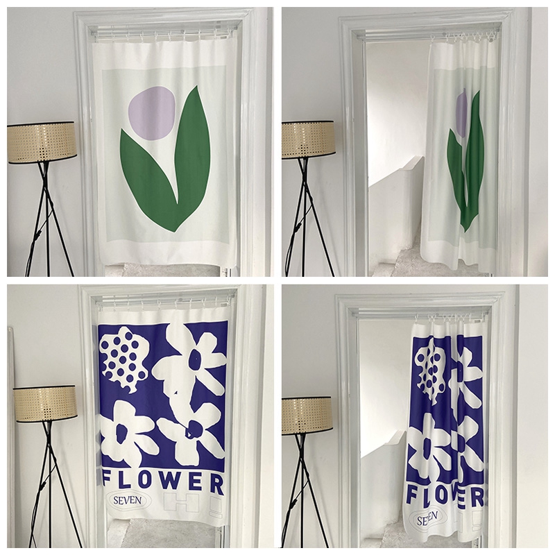 Nordic Kitchen Curtain Door Curtain Bathroom Curtains Partition Curtain