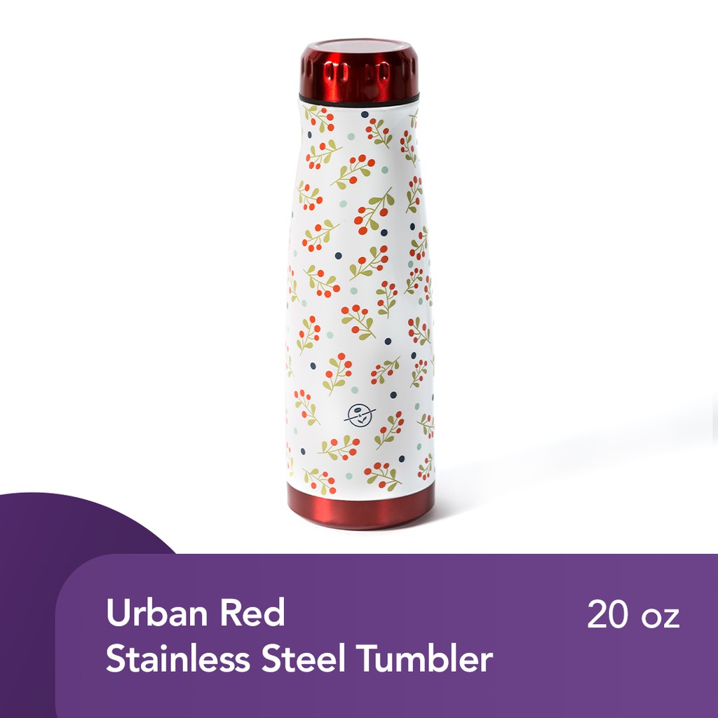 The Coffee Bean & Tea Leaf® Urban Red Stainless Steel Tumbler Shopee