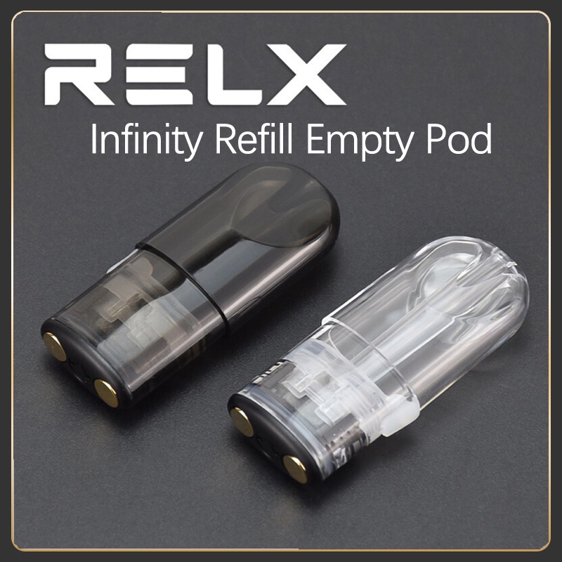 Relx infinity Refillable Empty Pod / relx classic pods Refill Juice flavor 35 Times Shopee