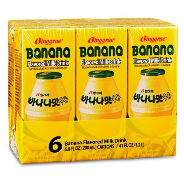 Binggrae Korean Banana Flavored Milk 200ml, 6 Packs Shopee Philippines