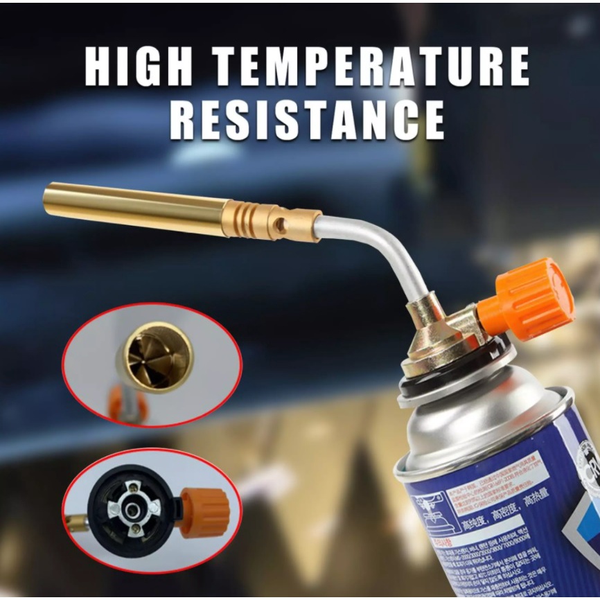 Portable Temp Adjustable Flamethrower Burner Butane Gas Blow Torch Hand