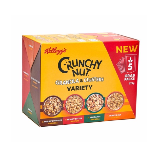 Kellogg's Crunchy Nut Granola & Clusters Variety 275g Shopee Philippines