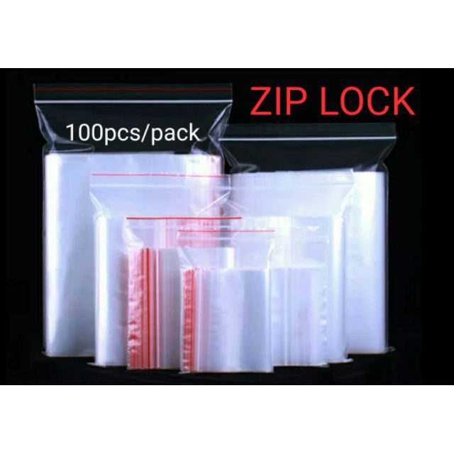 Ziplock Resealable plastic storage bag 100pcs Shopee Philippines