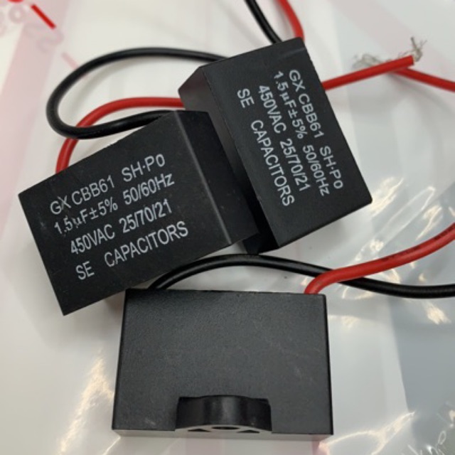 Electric Fan Capacitor 1uf 1.5uf 2uf 3uf Shopee Philippines