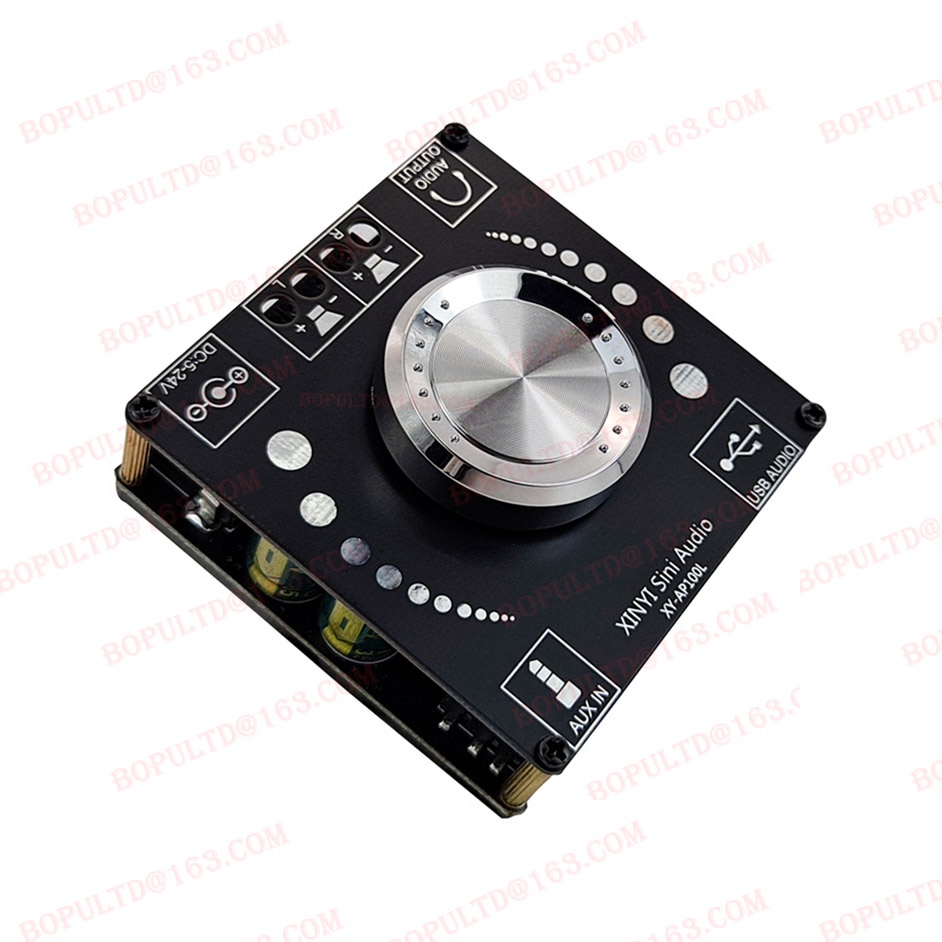100WX2 Bluetooth 5.0 Stereo Amplifier Board AUX USB Sound Card Digital