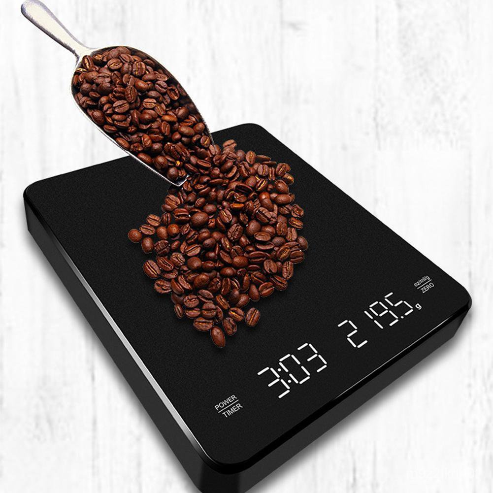 Kitchen Scale Precision Electronic Barista Scale With Timer LED Digital