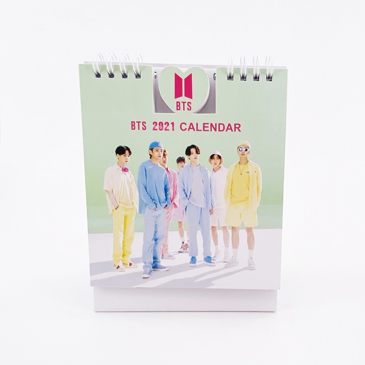 2021 KPOP BTS Mini Picture Photo Desk Calendar Date Year Month Bangtan Boys JUNGKOOK JIMIN V