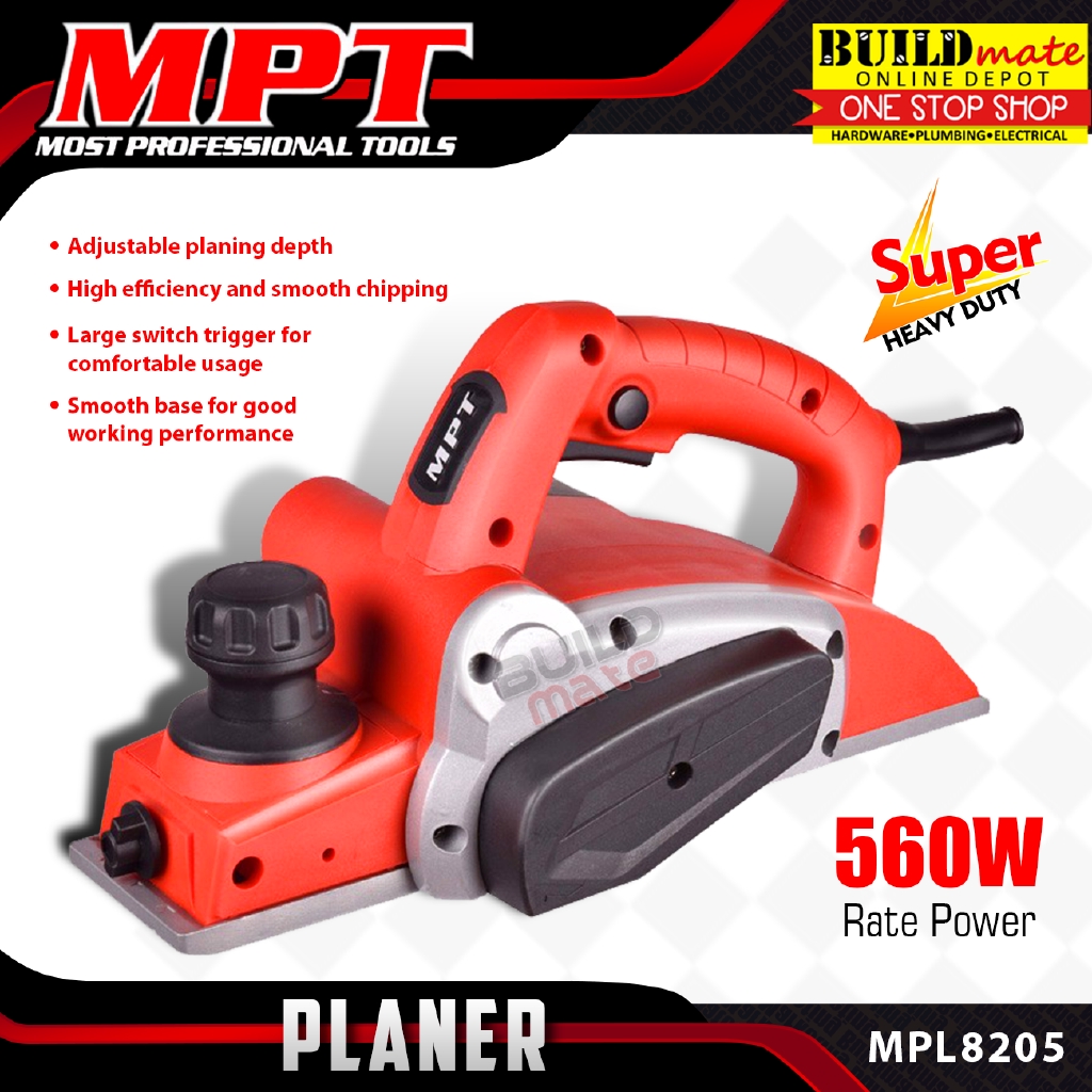 MPT Electric Planer 82mm 560W MPL8205 Most Professional Tools