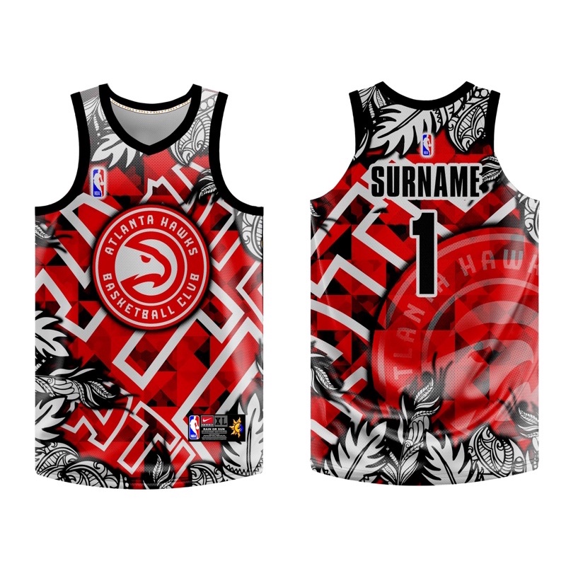 ATLANTA HAWKS NBA JERSEY free customize name & number full sublimation