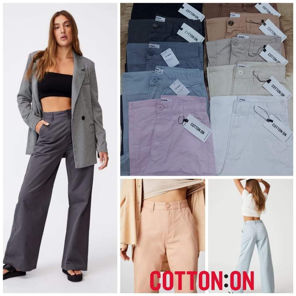 COTTON ON Parker Long Straight Pants for Women Batch 2 Shopee Philippines