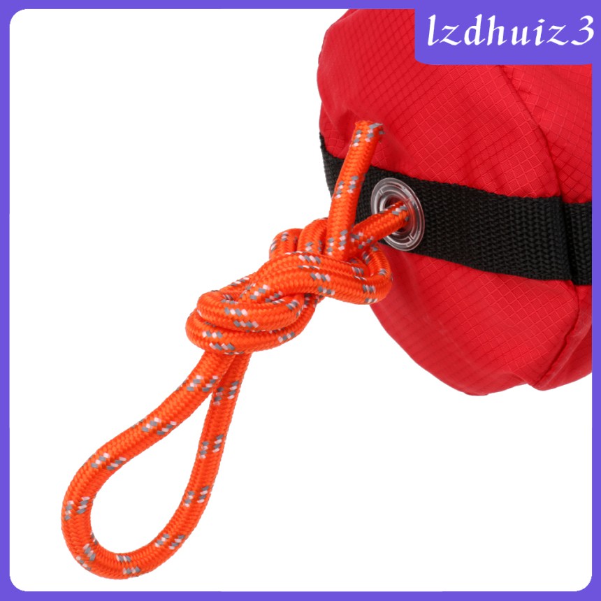 Gemgem Loey Buoyant Throw Rope Bag Reflective Rescue Line for Canoe