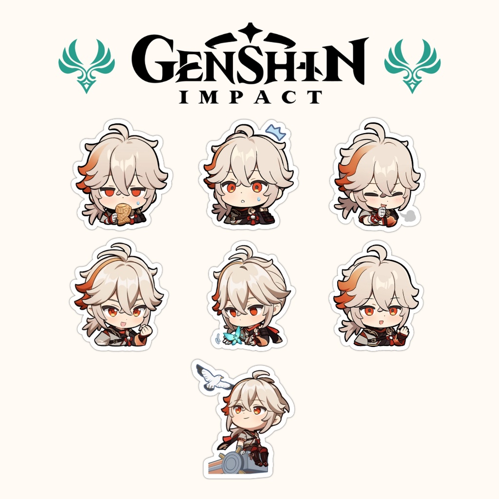 Genshin Impact Kazuha Emoji Sticker Set (7 pcs) Shopee Philippines