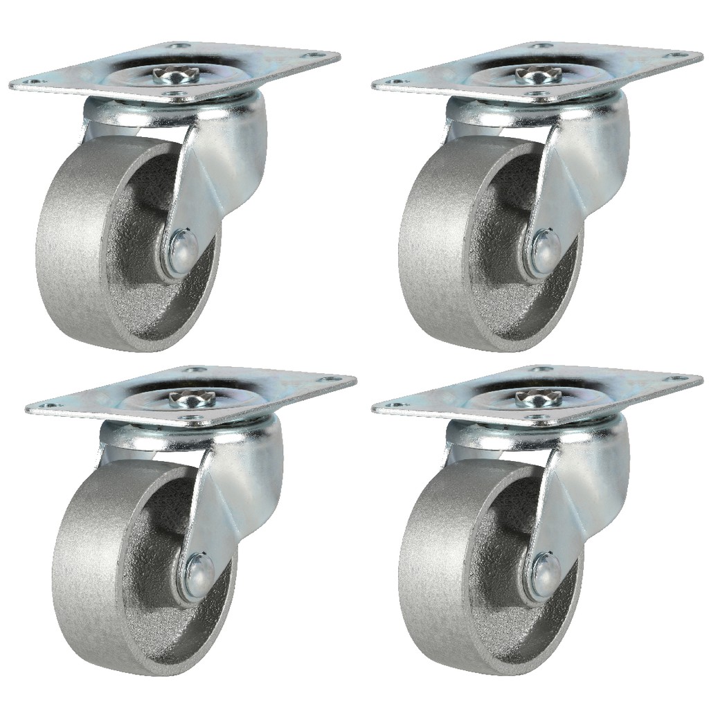 Steel Caster Wheel PLAIN 2.5 and 3.0 per piece and per set Shopee