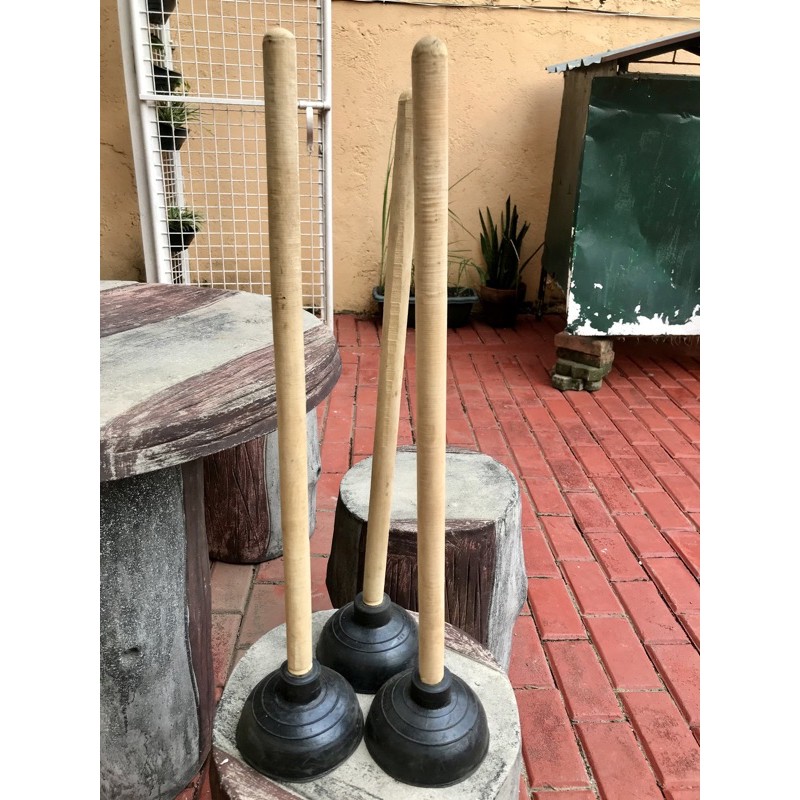 COD Toilet Bowl Plunger with Wood Handle Buy 2 and Get 6PCS Clothes