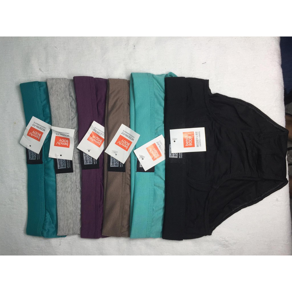 6 pcs BENCH BODY plain color men's brief 100 COTTON the