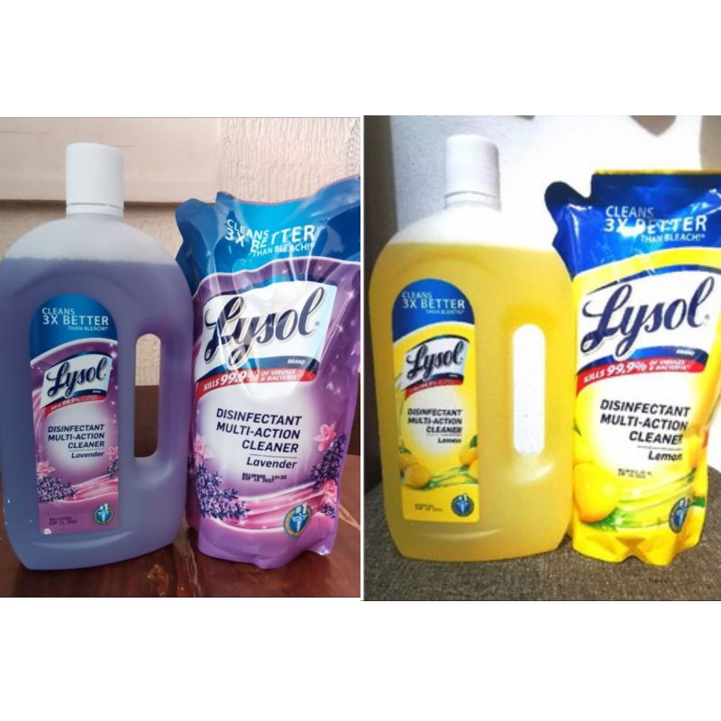 Lysol Disinfectant MultiAction Cleaner BUNDLE PROMO PACK Save 85 pesos