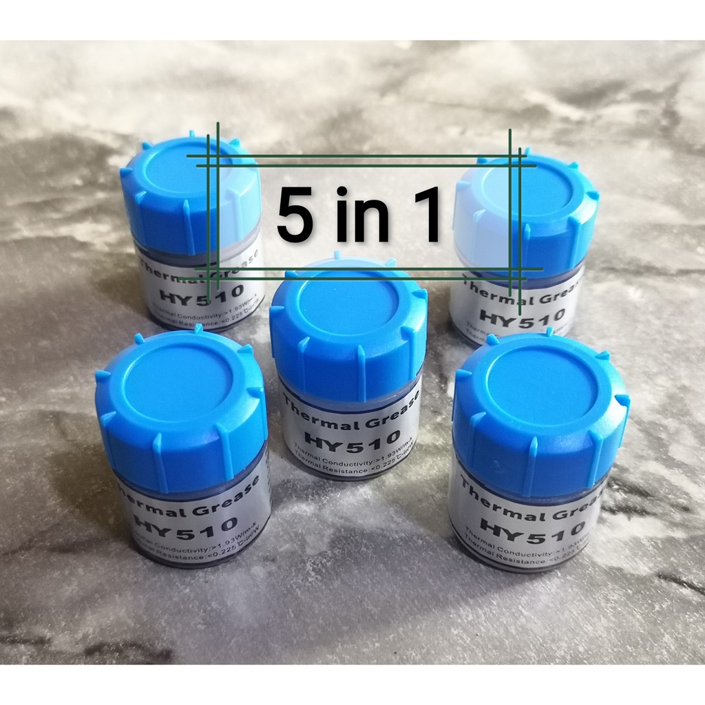 CPU Silicone Heatsink HY510 Thermal Grease Paste Compound (5 in 1 order