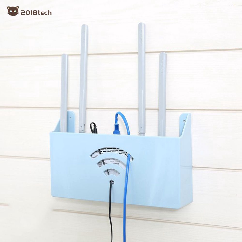 Home Creative Wall Mount WiFi Router Storage Boxes Shelf Wifi Box