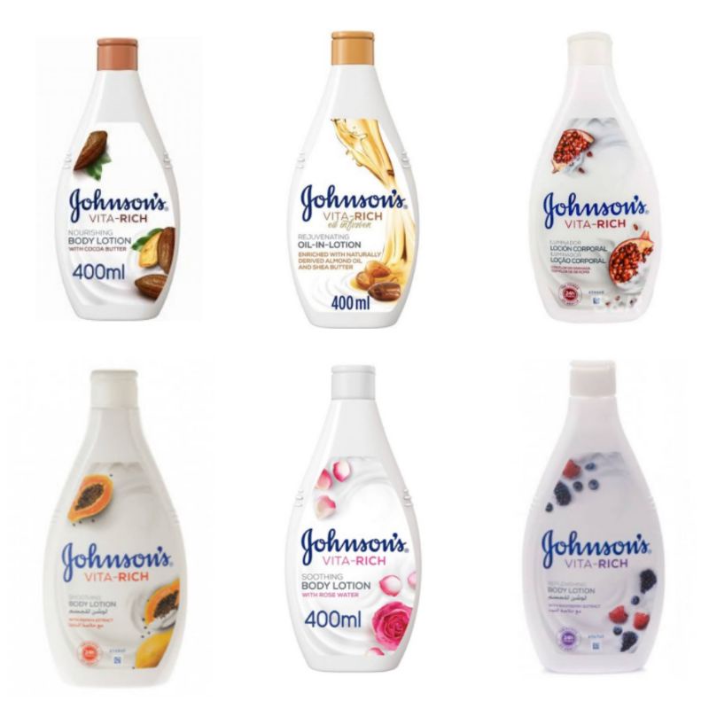 Johnsons VitaRich Soothing Body Lotion 400ml Shopee Philippines