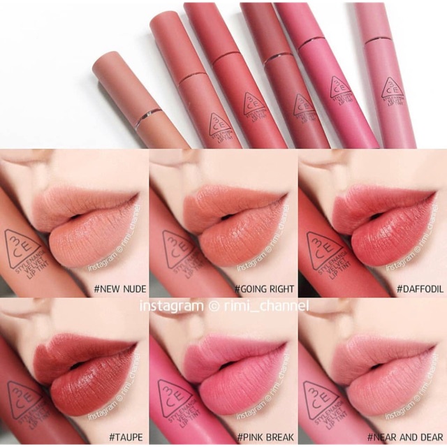 3CE Lip Velvet Tint Authentic Shopee Philippines
