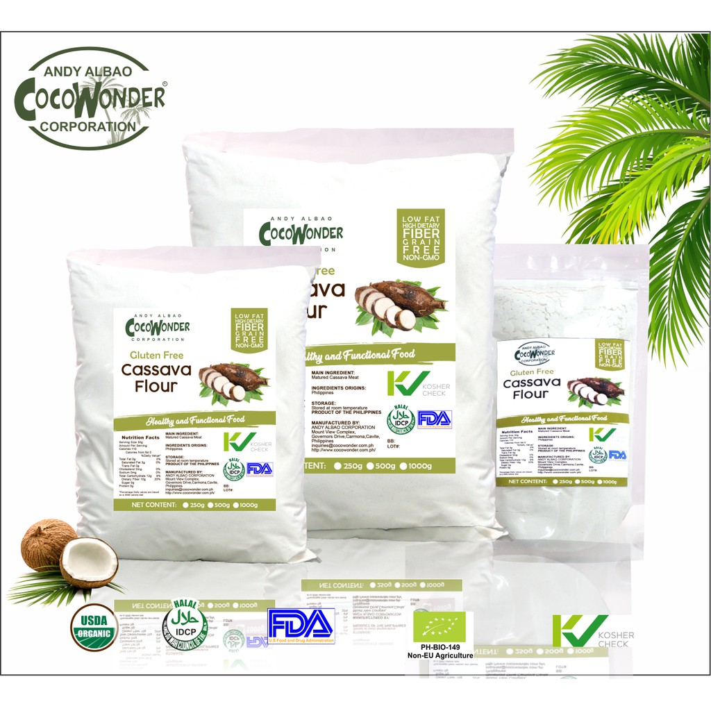 CASSAVA FLOUR Gluten Free, Not Modified Starch , 100 Natural