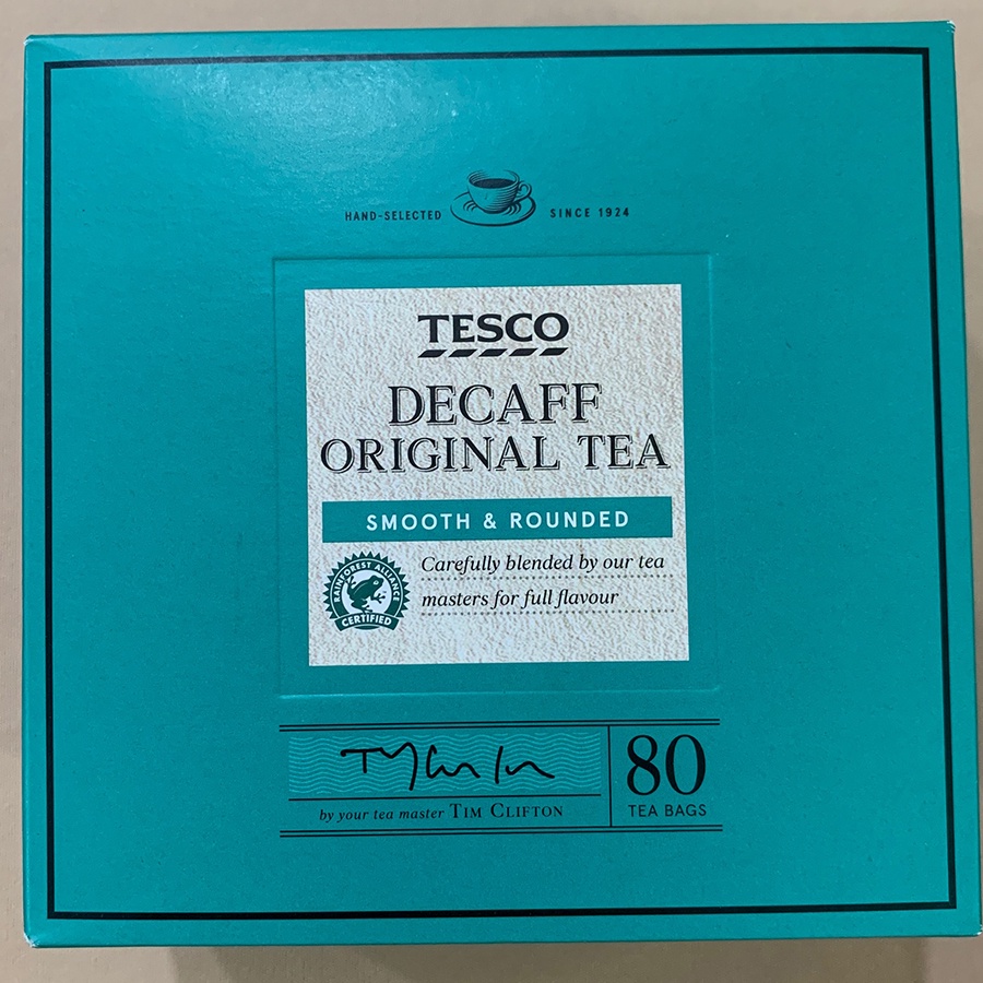 Tesco Decaffeinated Original Tea 80Teabags 250G Shopee Philippines