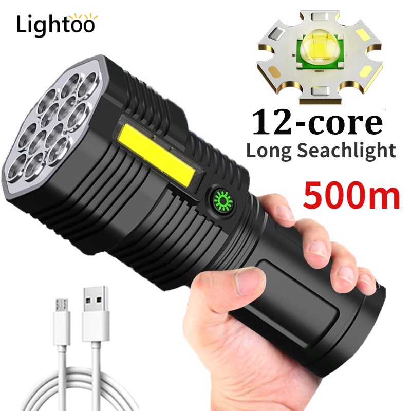 【Brighter than car headlight】Flash light rechargeable waterproof original Flashlight
