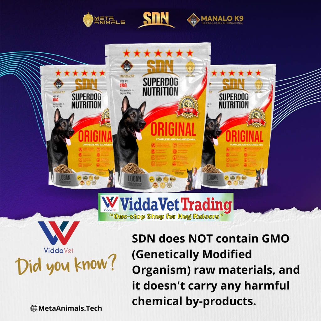 5 kgs Super Dog Nutrition SDN Dog Food High Protein Dog Food Highly