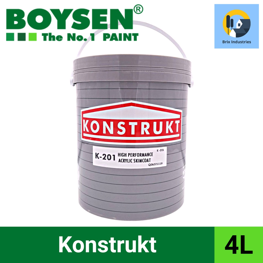 Boysen Konstrukt Permaplast K201 4 Liters (Gallon) HighPerformance