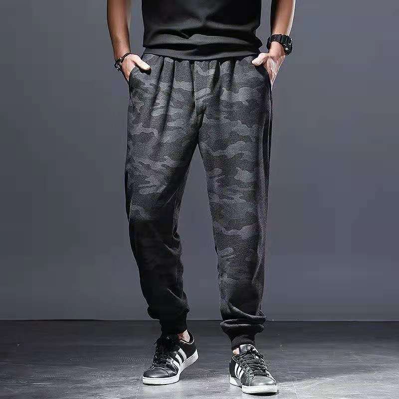 SHALOM Camouflage Black Jogger Pants For Men and Women Unisex Korean