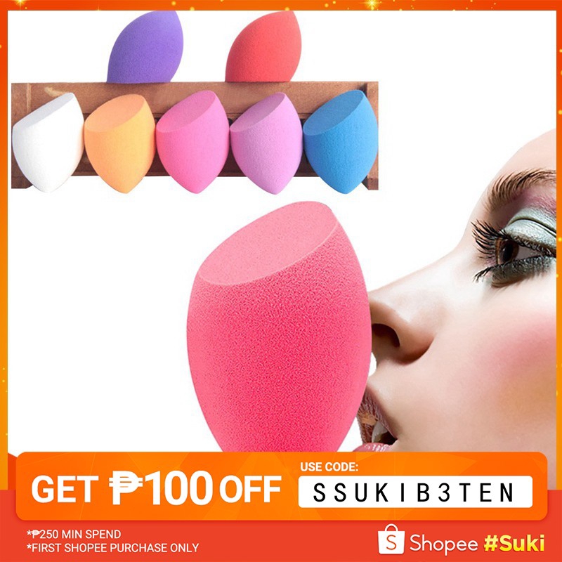 Smooth Makeup Foundation Sponge Blender (random colour) Shopee