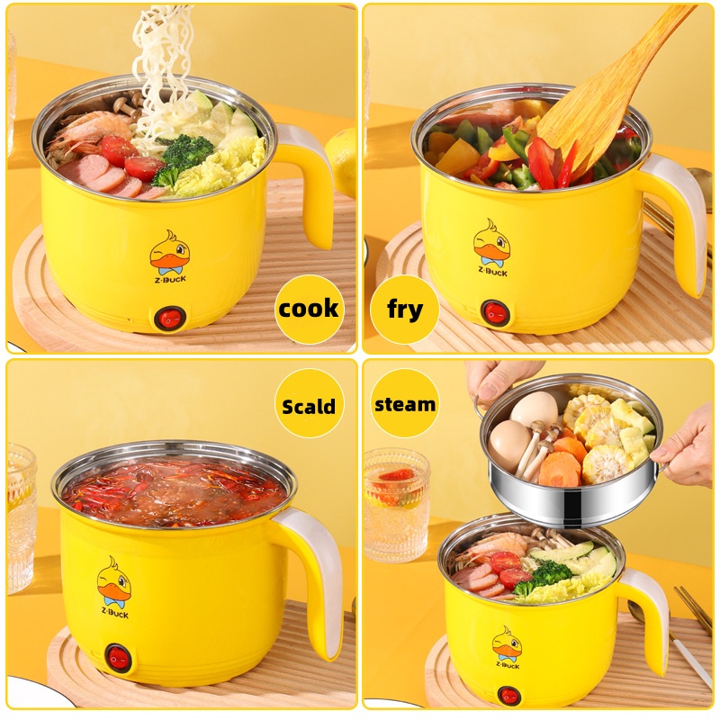 Rice Cooker Mini 1.8L Multifunctional Use Can Stirfry Steaming HotPot
