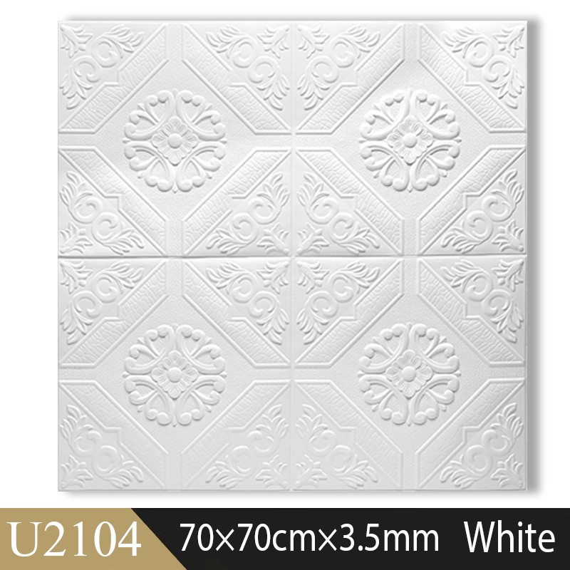 Big Size 70x70CM 3D Wallpaper PE Foam DIY Waterproof Adhesive Wall