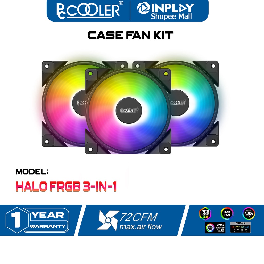 PC Cooler Halo 3IN1/Halo Solo/Conora Solo FRGB Kit [Aura 5V 3Pin] PWM