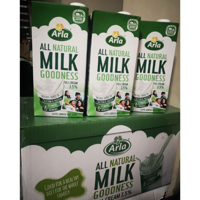 Arla All Natural Milk Goodness Full Cream 3.5 Shopee Philippines