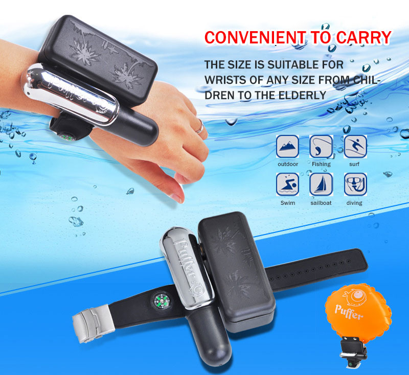 Antidrowning Lifesaving Bracelet Portable Float Wristband Inflatable