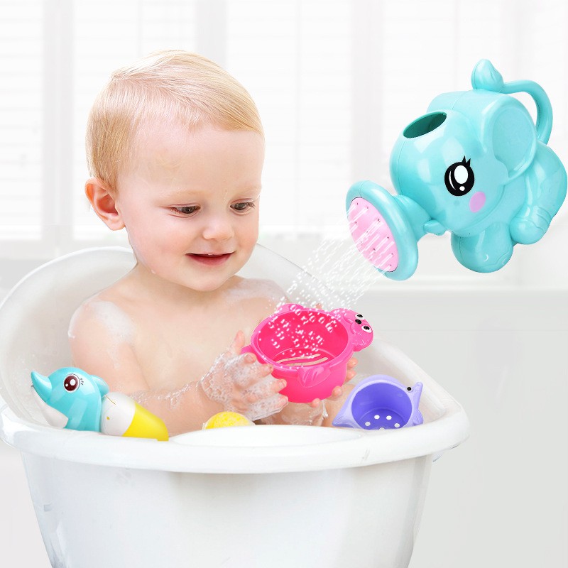 Combo 8 Baby Bathroom Toys With Basket. Shopee Philippines