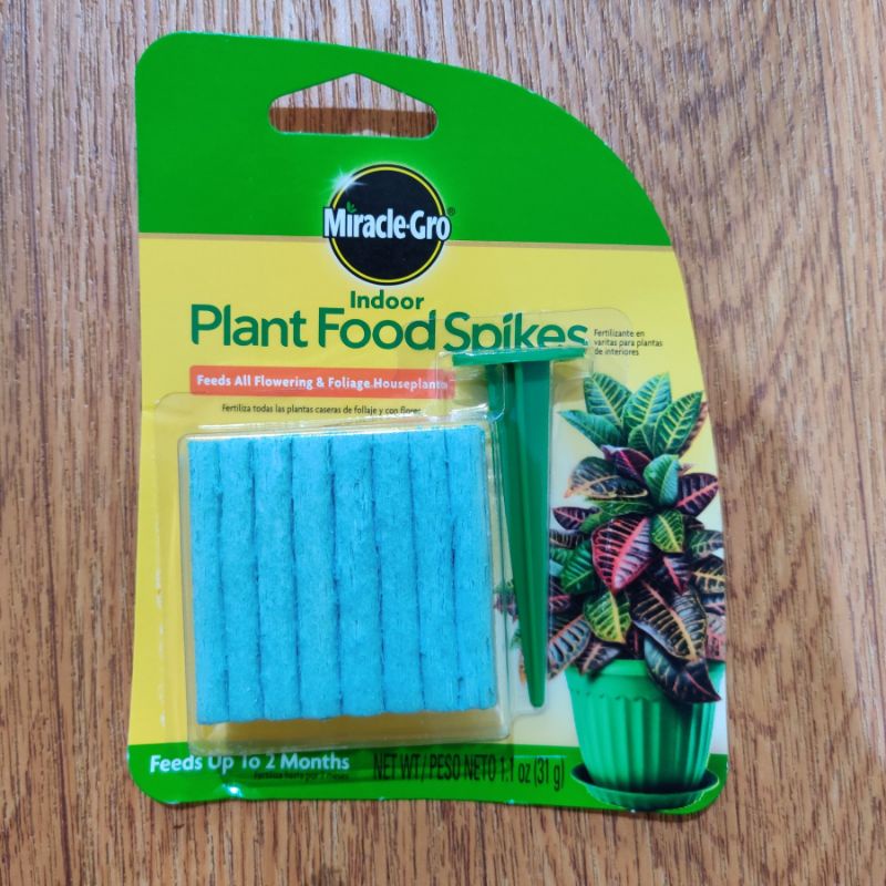 MiracleGro Indoor Plant Food Spikes 31gms Shopee Philippines