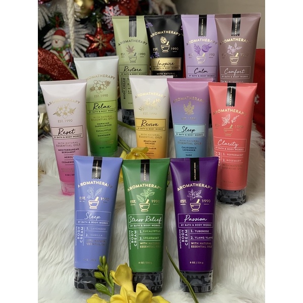 Authentic Bath and Body Works AROMATHERAPY BODY CREAM Shopee Philippines