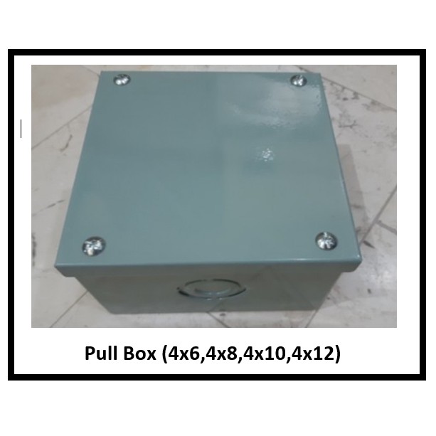 Pull Box Tray Gray Inch (Square Box) Electrical Metal Box Gauge 18