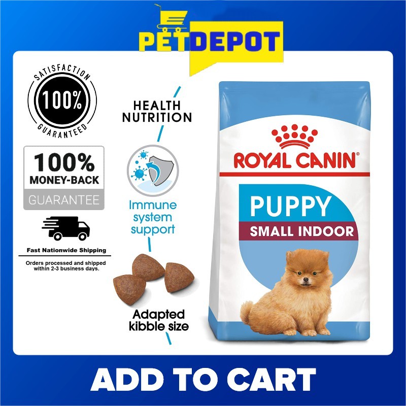 Royal Canin Mini Indoor PUPPY/JUNIOR Dry Dog Food 1.5kg