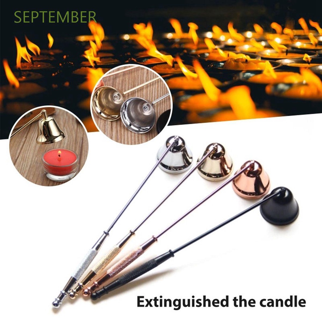 SEPTEMBER Smokeless Extinguisher Silver Candle Snuffer Trimmer Cutter