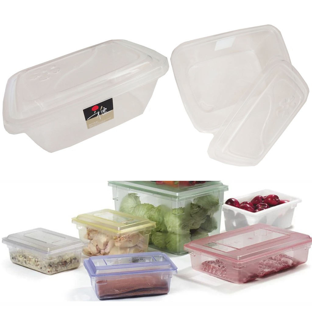 ALPHALAND 1 Piece Small Clear Food Keeper Plastic Food Storage
