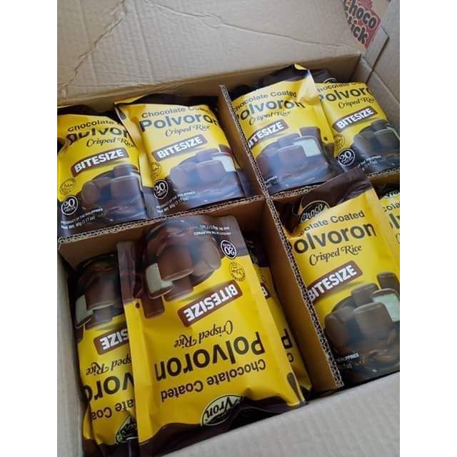 Chocolate coated polvoron 20pcs per pack Shopee Philippines