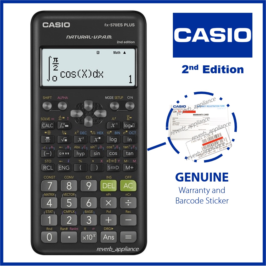 Casio original fx570ES Plus 2nd Edition Scientific Calculator