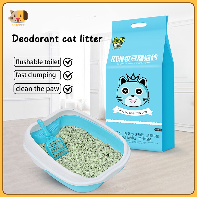 Mixed Cat Litter Cat Sand Clumping 6L Litter Toilet Food Grade Plant
