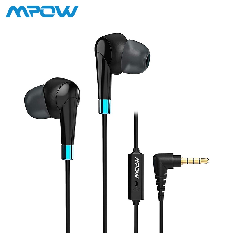 Mpow WH7 Wired Earphones inEar Stereo Headphones with Mic and inline