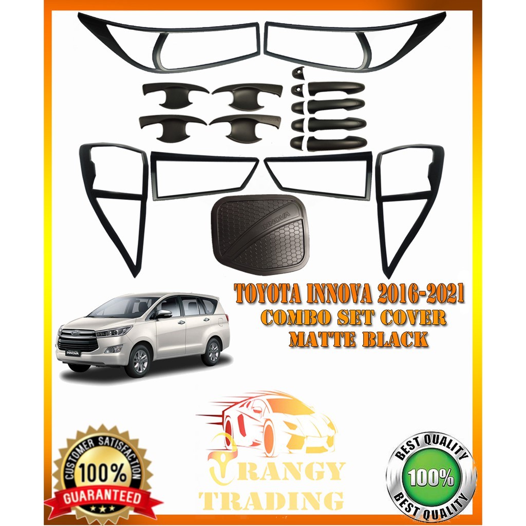 Toyota Innova 20162021 Garnish set cover matte black VERSION 2